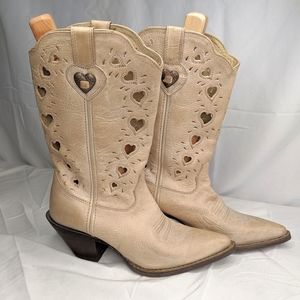 Durango Women's Tan Leather Western Boots Size 6.5